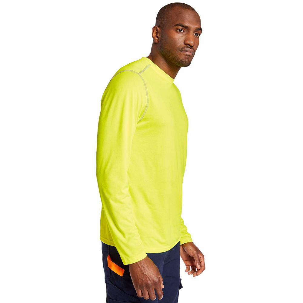 Camisetas Timberland Hombre Pro® Wicking Good Sport Largos Sleeve Verde - Chile KRC-291074